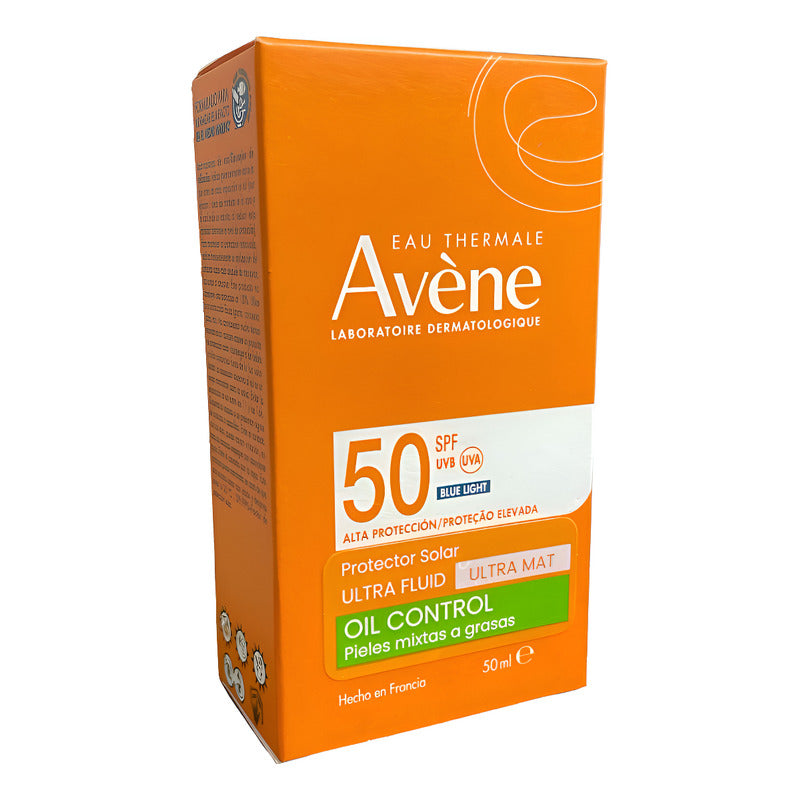 Avene Protector Solar Ultra Fluid 50fps Oil Control 50ml Grasa Día/noche