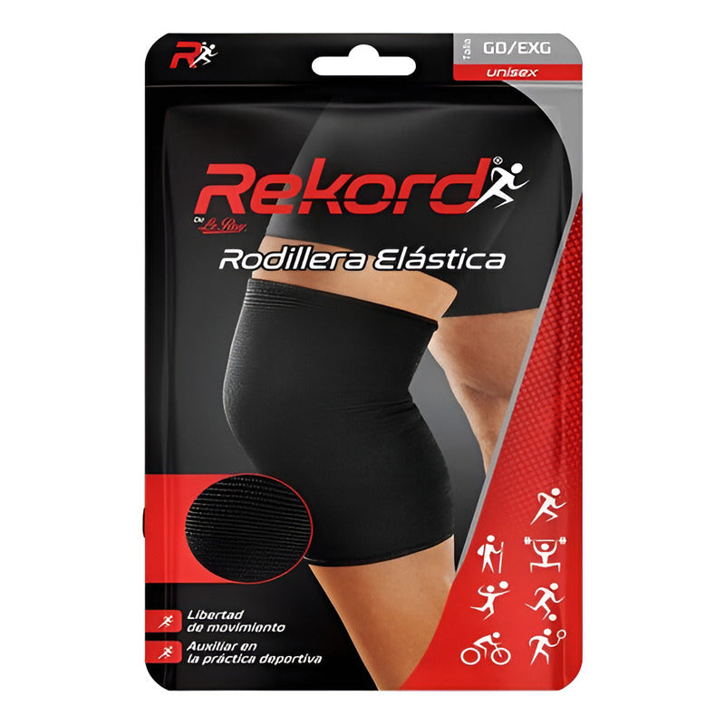 Rodilleras Elasticas Rekord Negras Para Deporte