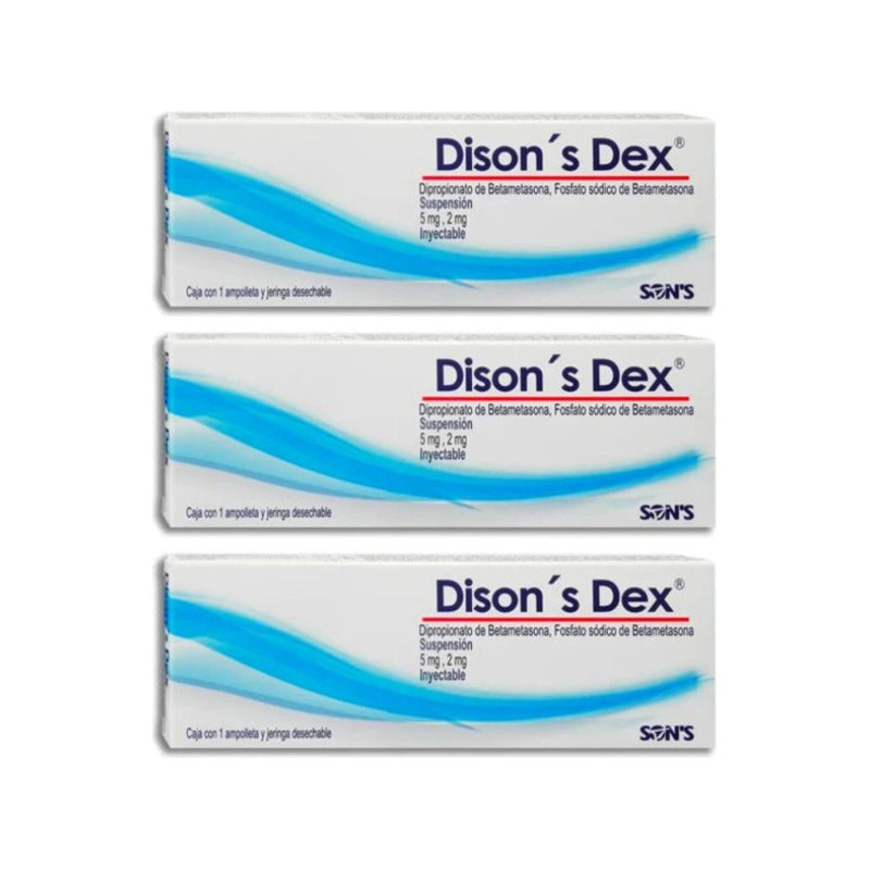 Tres Disons Dex (genérico Diprospan) Ampolleta Y Jeringa Cu