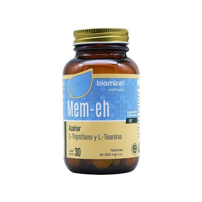 Mem-eh 30 Tab Control De Insomnio (triptófano, Azahar)