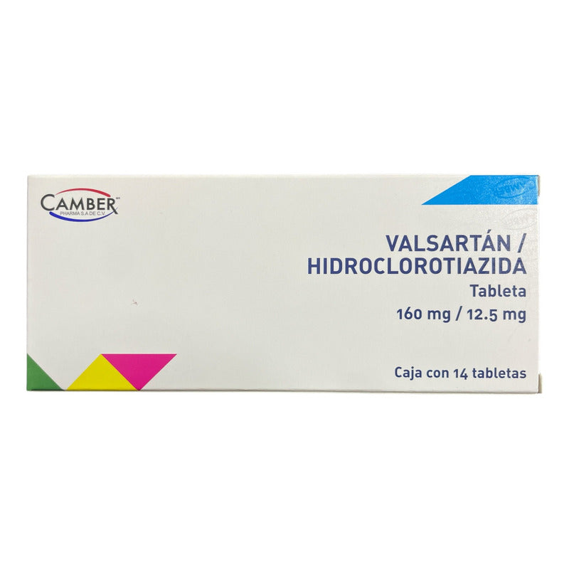 Valsartán / Hidroclorotiazida Tableta 160mg/12.5 14 Tabletas