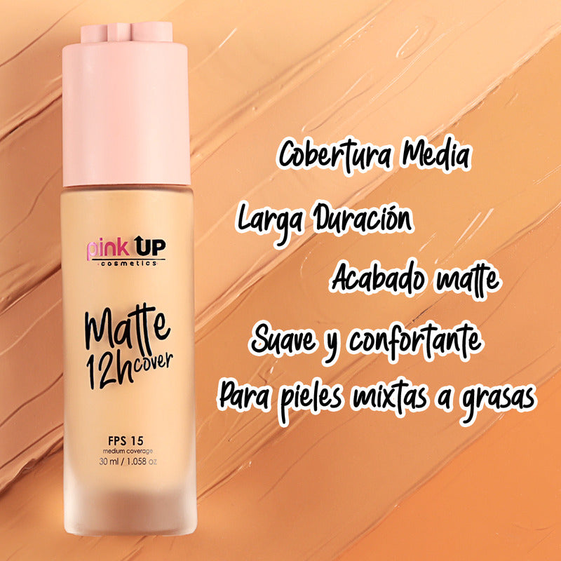 Pink Up Base Líquida Matte 12h 30 Ml