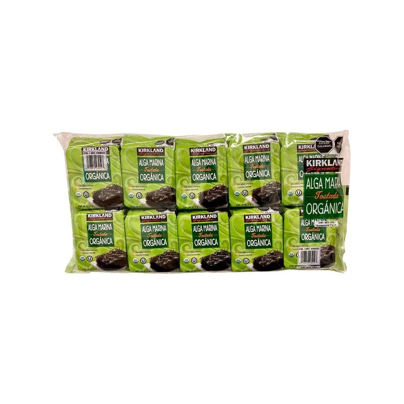 Alga Marina Organica Tostada Kirkland Signature 17g Con 10u