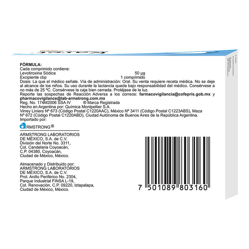 Karet Comprimido 50 Mcg, 50 Comprimidos