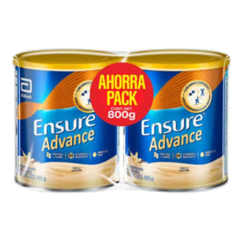 Ensure Advance Vitaminas Sabor Vainilla 2 Pack De 400g C/u