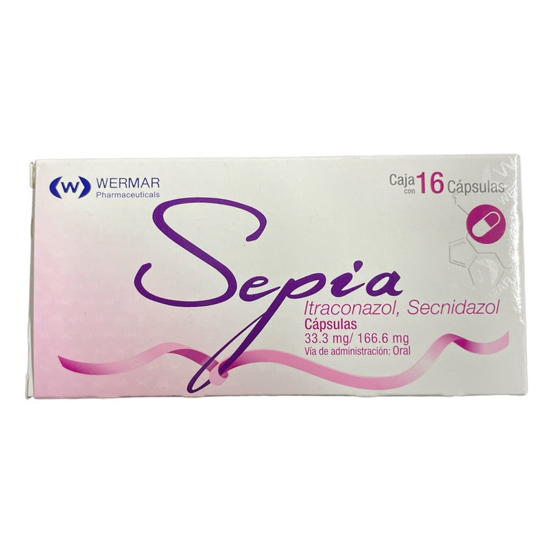 Sepia Itraconazol Secnidazol 33.3/166.6mg 16 Caps