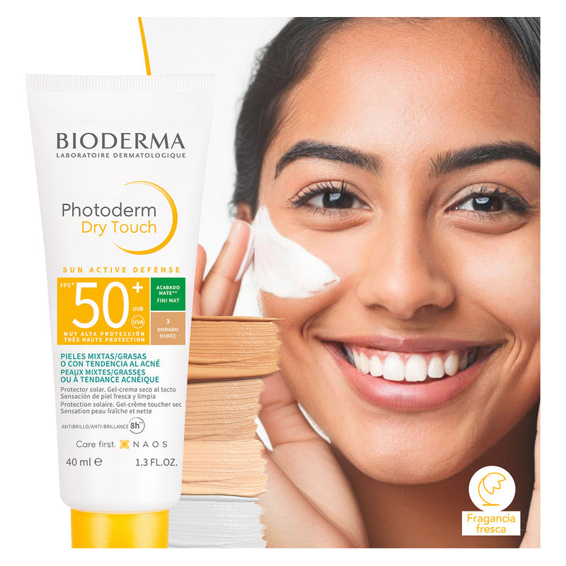Bioderma Photoderm Dry Touch  Bloqueador Solar Dorado 40ml