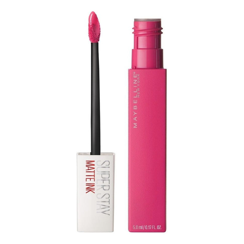 Maybelline Labial Líquido Superstay Matte Ink 5ml, Dura Hasta 16h, Alta Pigmentación, No Transfiere Romantic