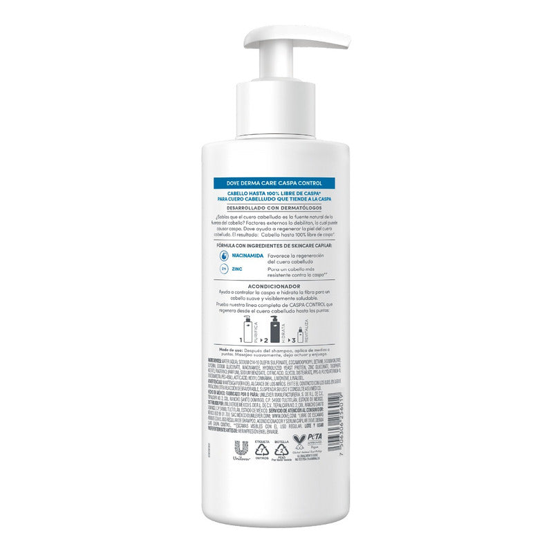 Acondicionador Caspa Control Derma Care 400ml Dove