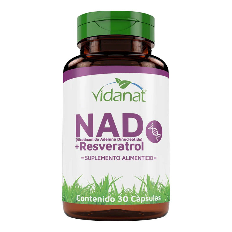 Nad Resveratrol Y Té Verde 30 Cap Vidanat Suplemento Sin Sabor