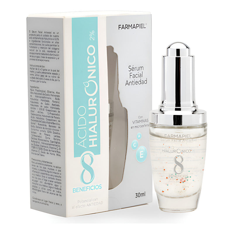 Farmapiel Ácido Hialuronico Sérum Facial Antiedad 30ml Todo Tipo De Piel