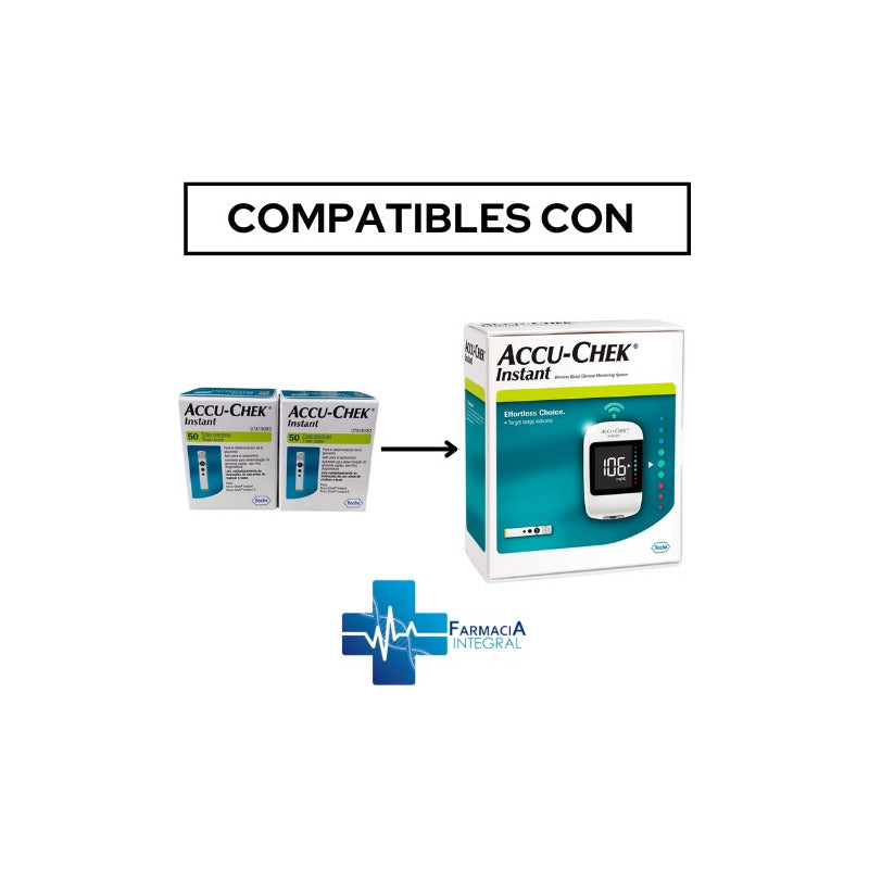 Kit Accu-chek Instant 50 Tiras Y 50 Lancetas