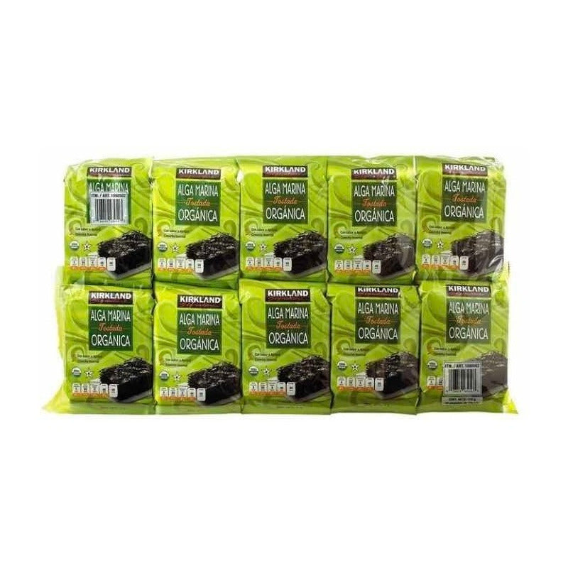 Alga Marina Organica Tostada Kirkland Signature 17g Con 10u