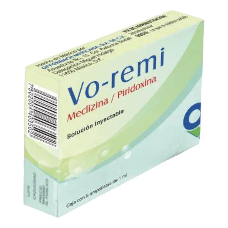 Vo-remi Meclizina/piridoxina Sol Iny 5 Amp
