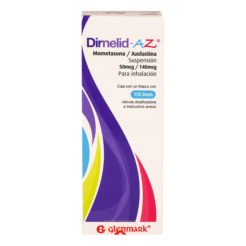 Dirnelid-az Suspensión Para Inhalación 0.07143 G/0.2 G/100 G, 1 Frasco 150 Dosis