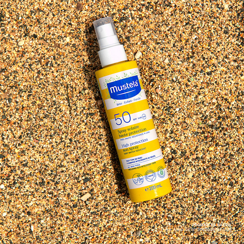 Protector Solar Mustela Spray 50+ 200ml Para Bebés