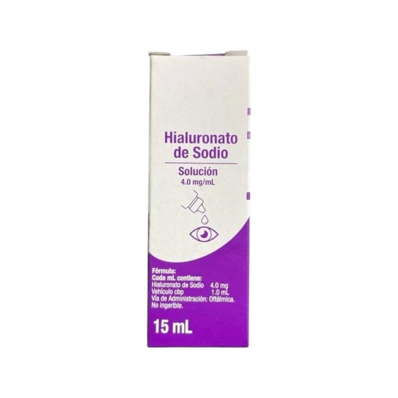 Hialuronato De Sodio Solución 4.0mg Frasco Con Gotero 15ml