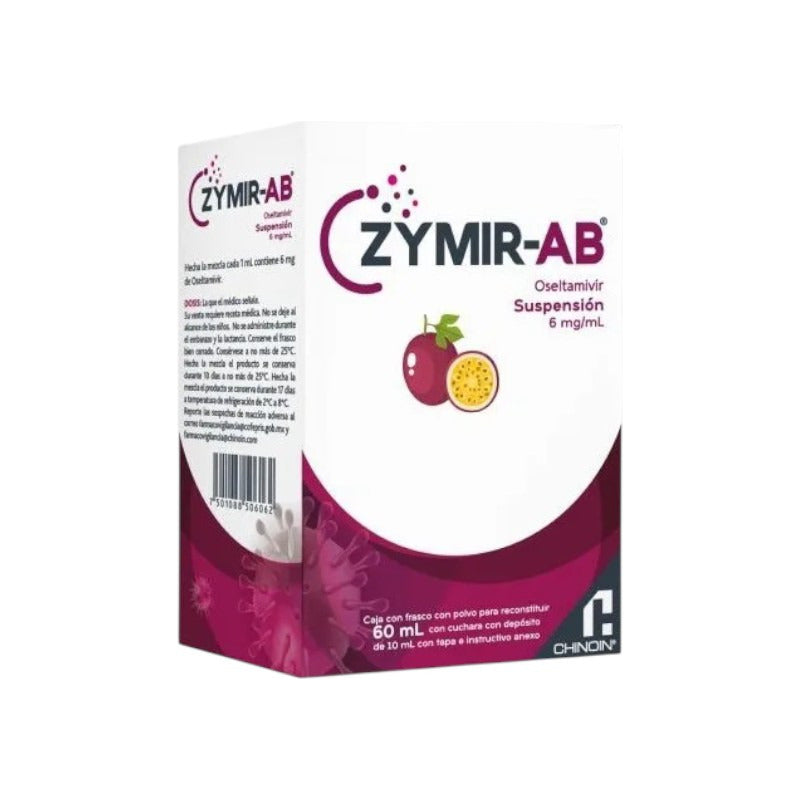 Zymir-ab Oseltamivir Suspensión 6ml Frasco Con Polvo 60ml