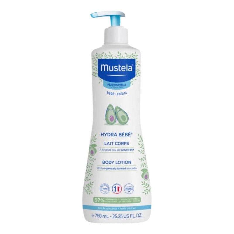 Loción Corporal Mustela Hydra Bebé Para Piel Normal 750 Ml