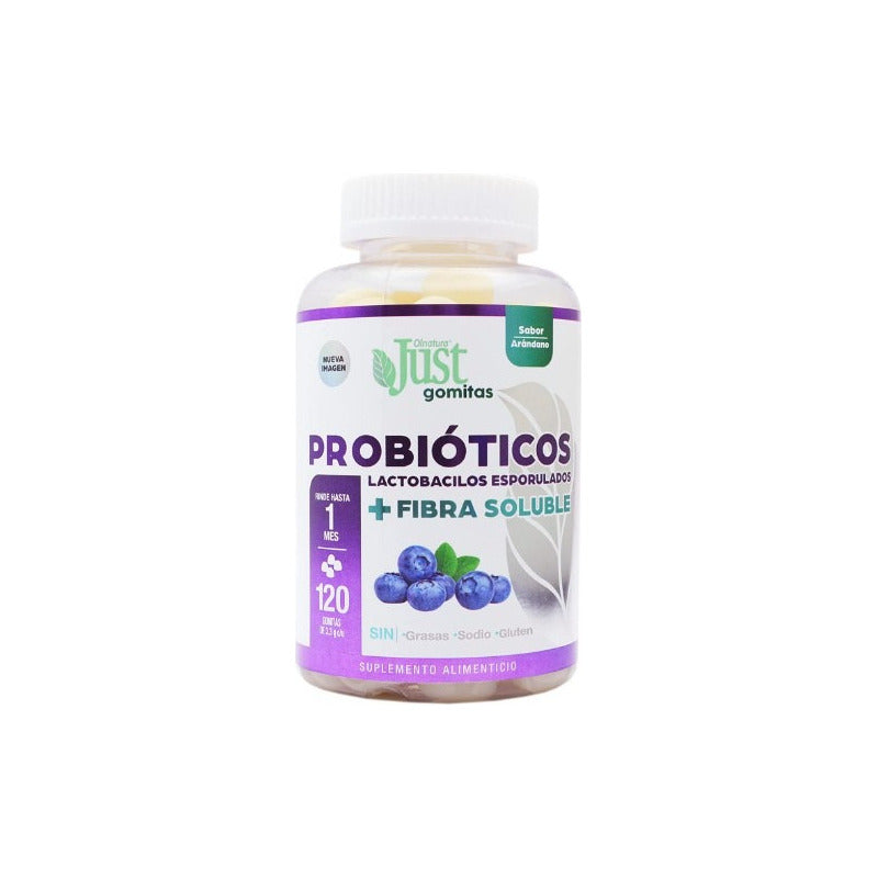 Probióticos + Fibra 120 Gomitas Olnatura Just Arándano