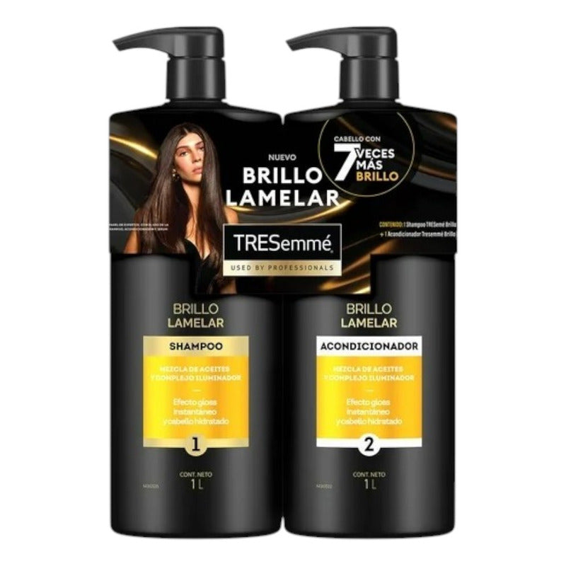 Pack Tresemme Brillo Lamelar Shampoo + Acondicionador 1 L