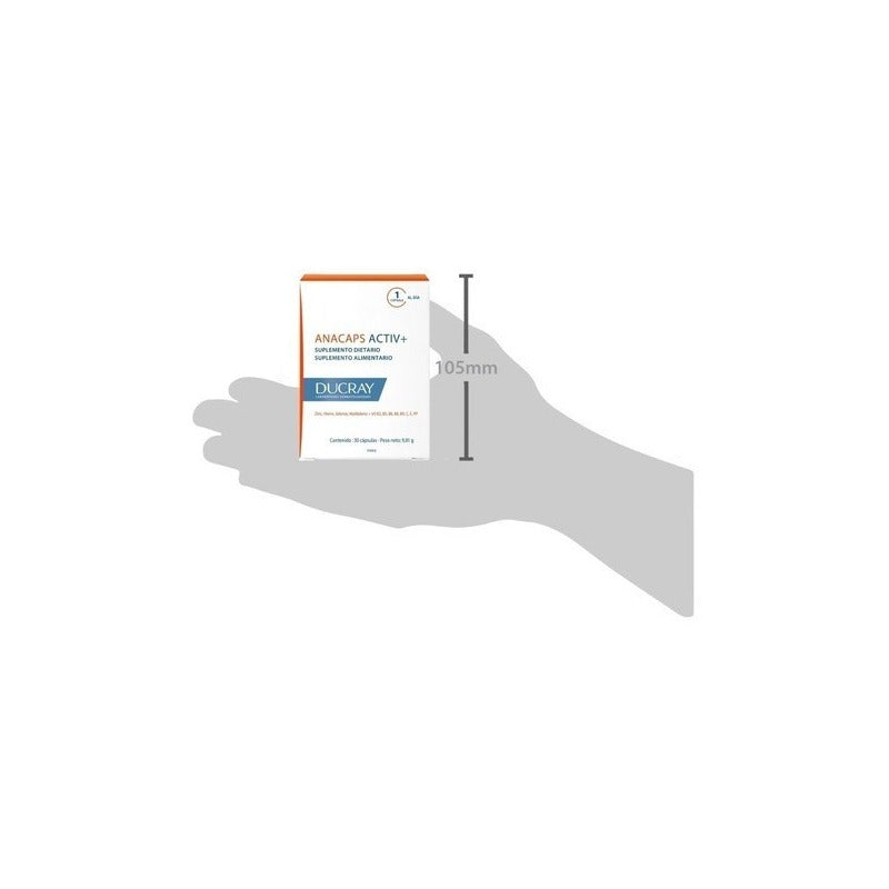 Anacaps Ducray Active+  Anticaída De Cabello En Cápsulas X30
