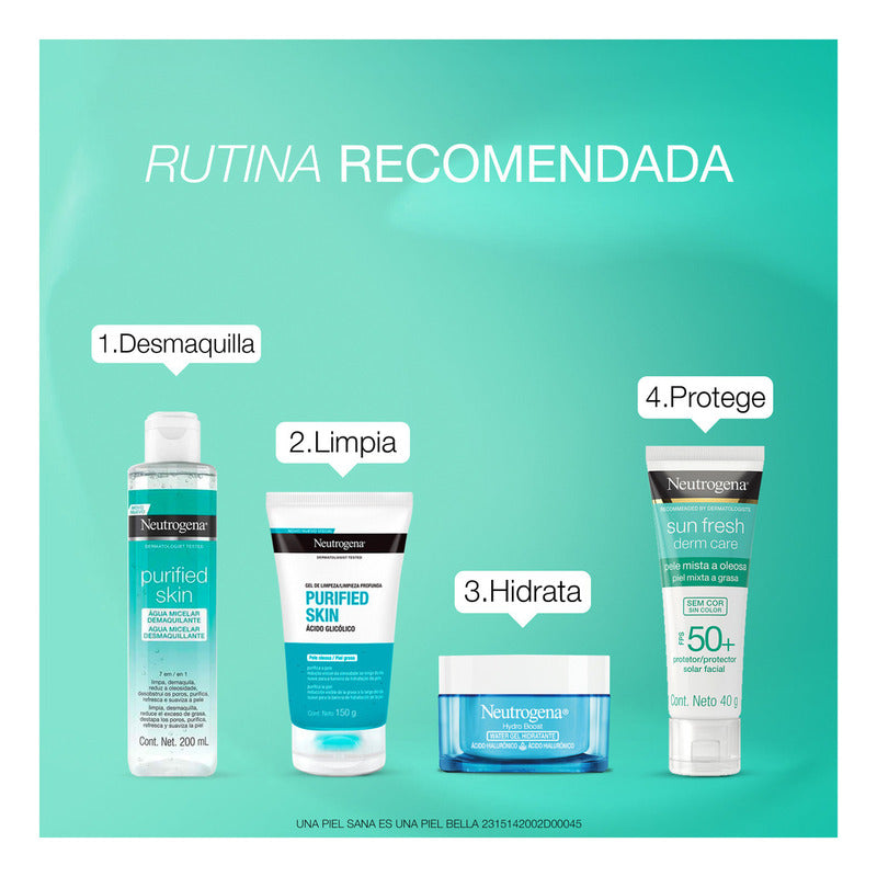 Agua Micelar Limpiadora Purificada Para La Piel 200 Ml Neutrogena
