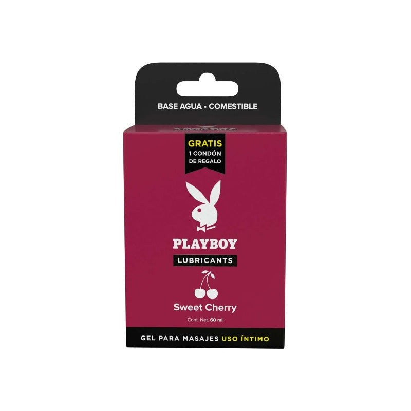 Lubricante Comestible Playboy Sabor Cereza Base Agua 60ml Cereza