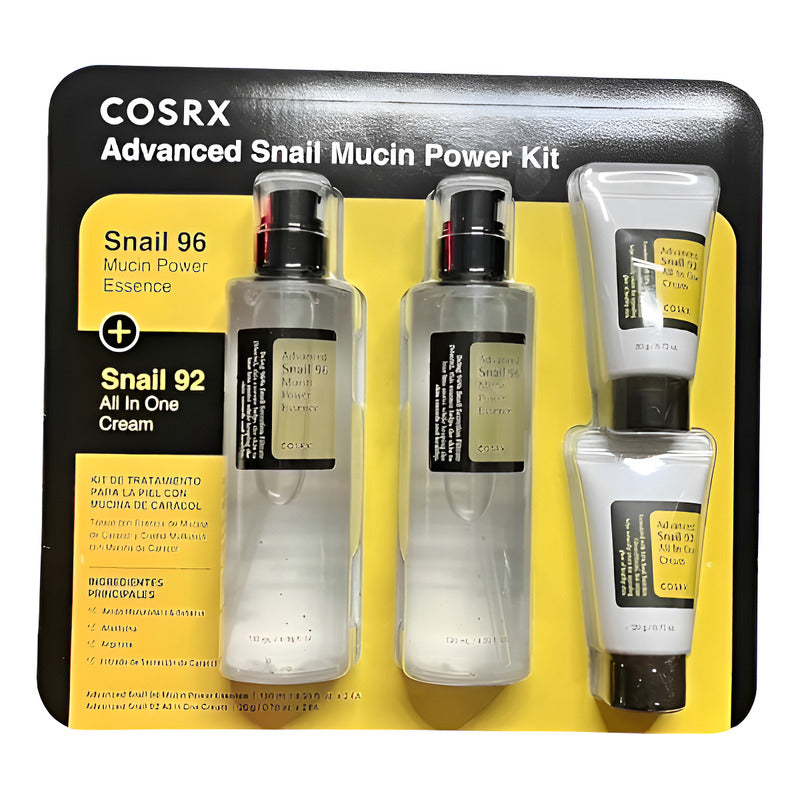 Kit Cosrx Advanced Snail Mucin Power Todo Tipo De Piel Día/noche