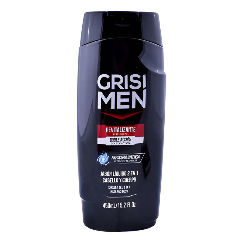 Jabón Liquido Grisi Men 2 En 1 Cabello Y Cuerpo 450ml