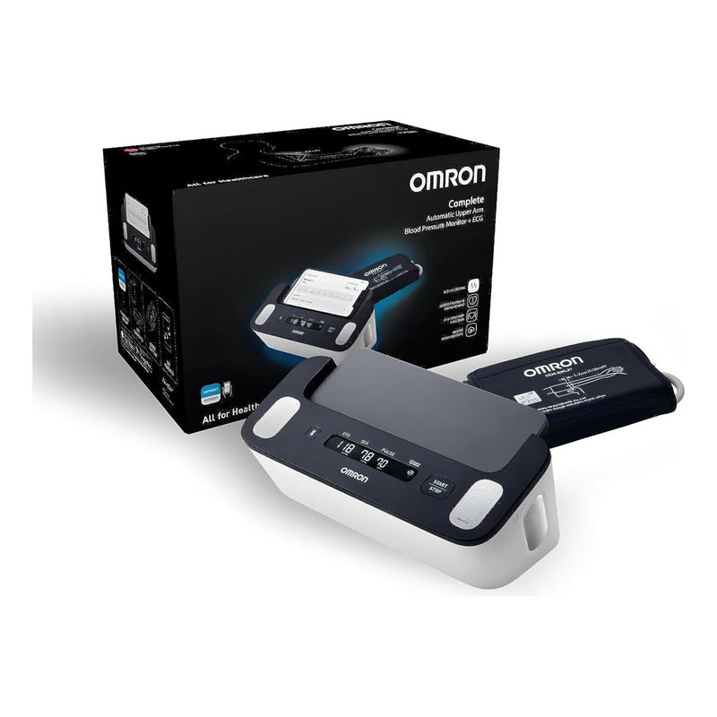 Tensiómetro Digital De Brazo Omron Complete Hem-7530t Ecg Color Negro
