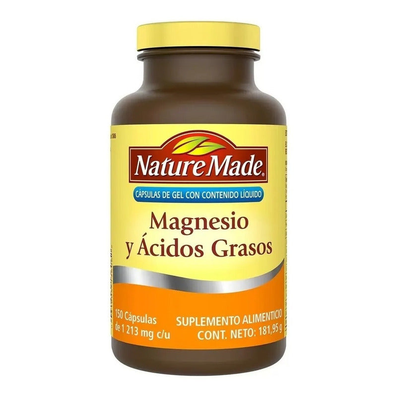 Nature Made Magnesio Y Ácidos Grasos 150 Caps