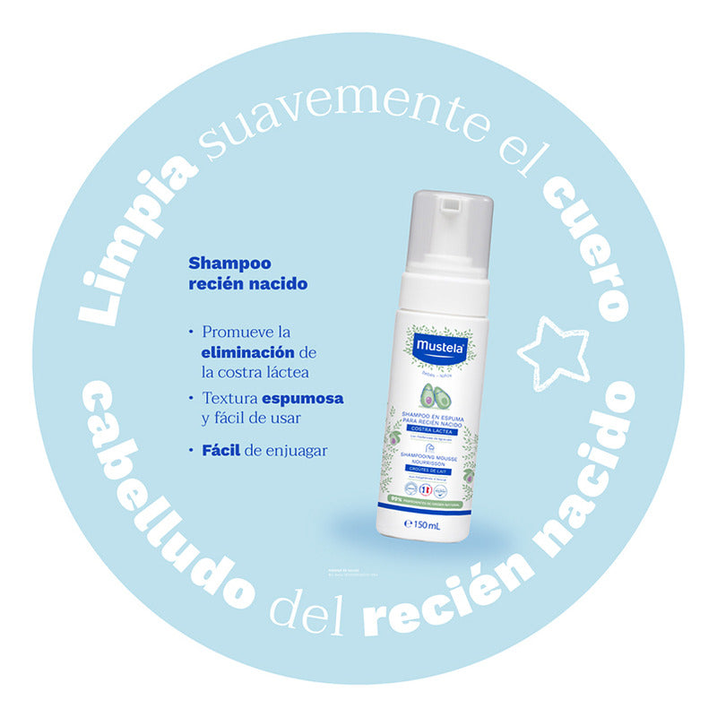 Mustela Shampoo En Espuma Para Recién Nacido - 150ml 150ml