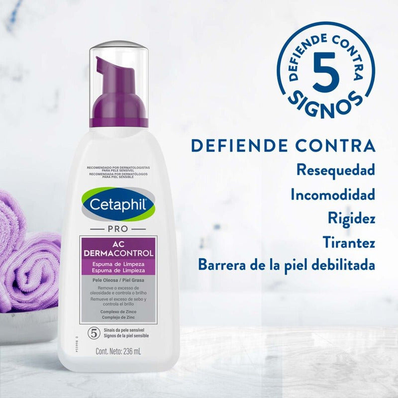 Cetaphil Espuma De Limpieza Facial Pro Ac Control 236ml