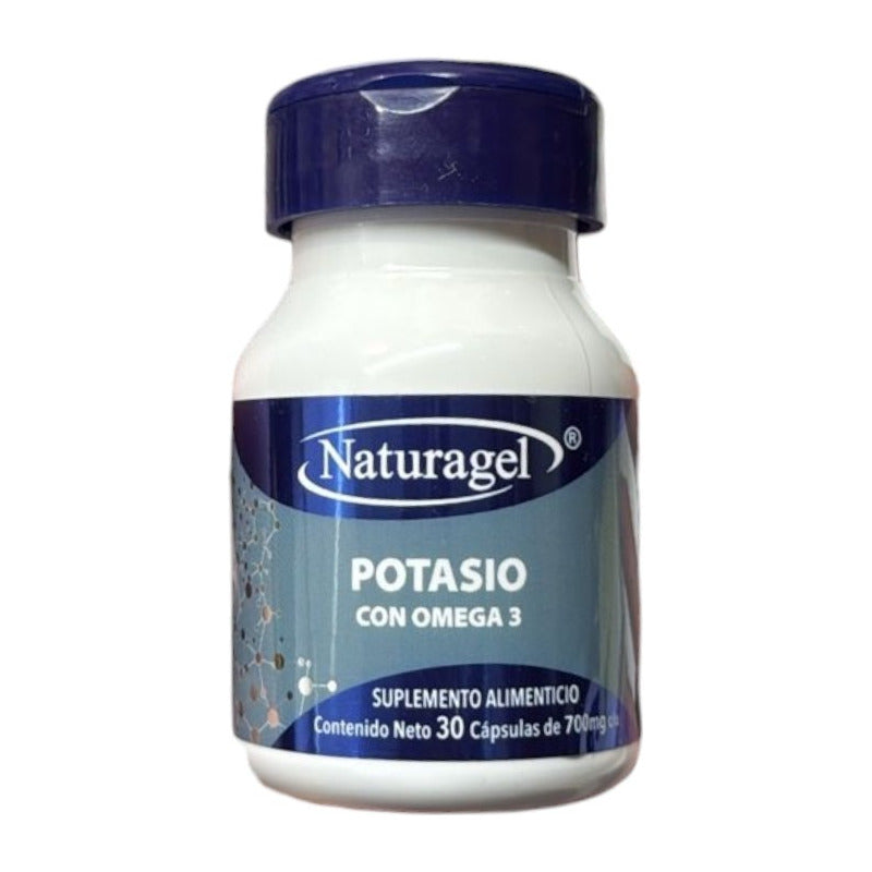 Naturagel Potasio + Omega 3 30 Cápsulas Sin Sabor Sin Sabor