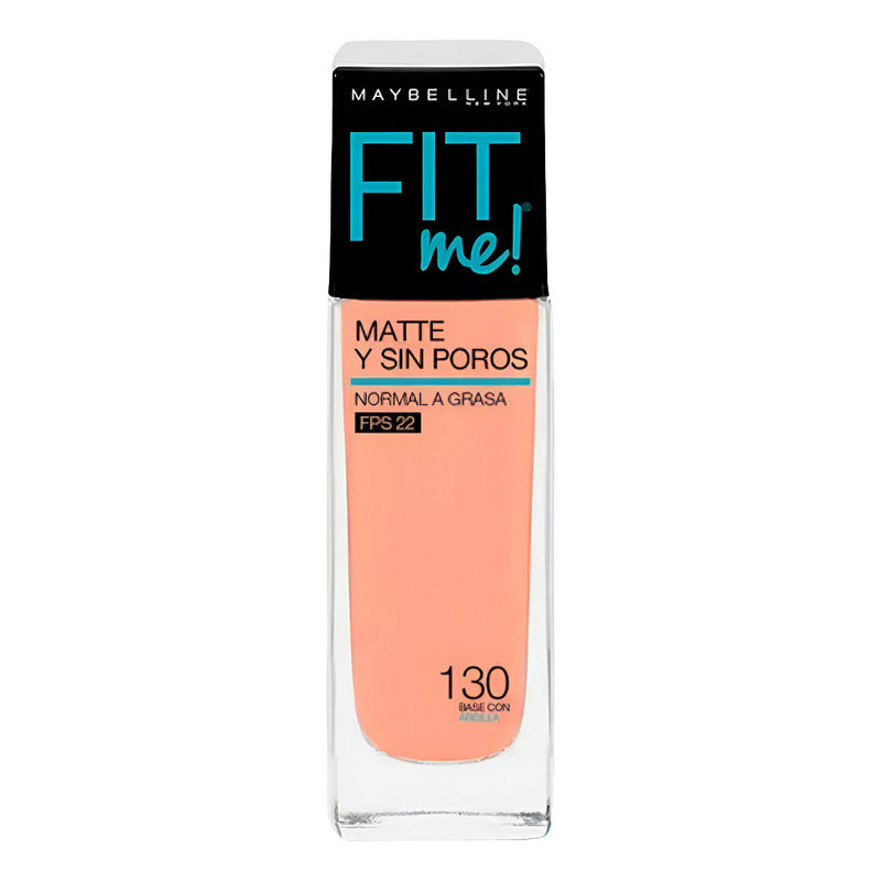 Maybelline Base Maquillaje Fit Me Control Brillo16h 130 Buff Beige
