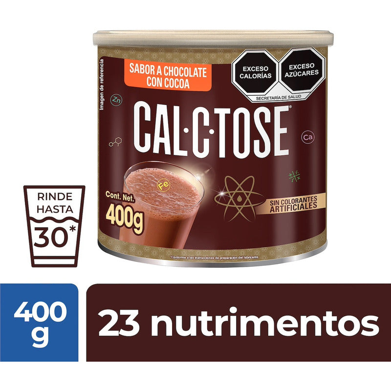 Cal C Tose Chocolate En Polvo Para Leche Lata 400 G