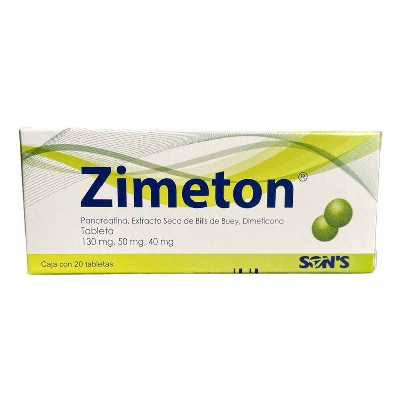 Zimeton Alivio Reflujo E Indigestión 20 Tabletas
