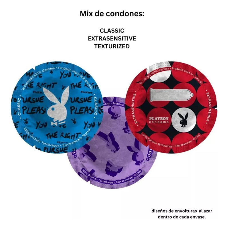 Playboy 3 Condones Mixtos