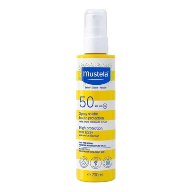 Mustela Protector Solar En Spray Fps 50, 200ml