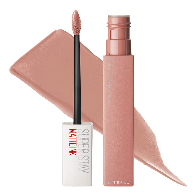 Maybelline Labial Líquido Superstay Matte Ink 5ml, Dura Hasta 16h, Alta Pigmentación, No Transfiere