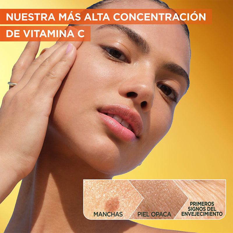 Garnier Express Aclara Sérum Noche Antimanchas Con Vitamina C Pura, 30ml