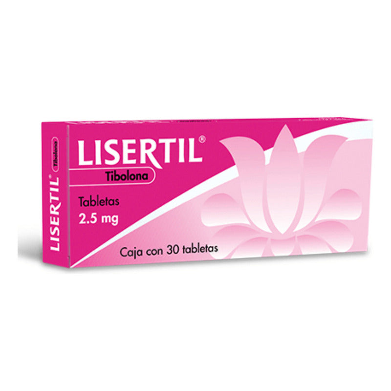 Lisertil Tableta Tibolona 2,5 Mg, 30 Tabletas