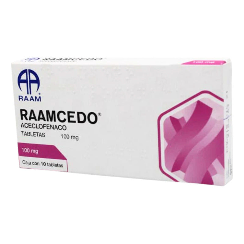 Raamcedo Aceclofenaco Caja De 100 Mg Con 10 Tabletas Raam