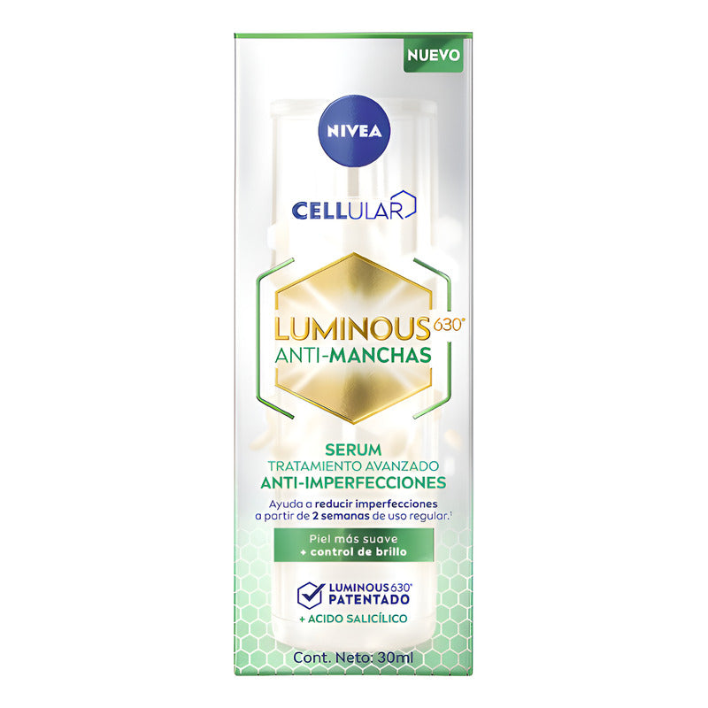 Nivea Luminous 630 Antimanchas Serum Anti-acne 30ml Grasa Día/noche