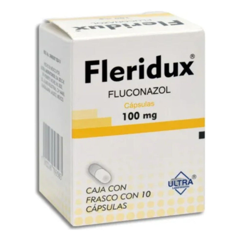 Fluconazol 100 Mg Fleridux Frasco Con 10 Cápsulas Ultra