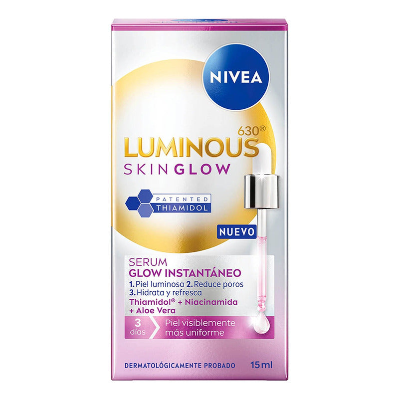 Nivea Serum Skin Glow Instantáneo 15ml Todo Tipo De Piel Día/noche