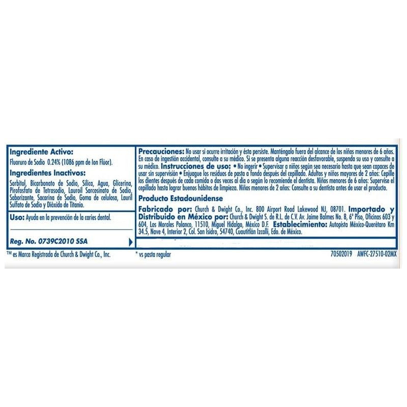 Arm And Hammer Pasta Advance White Control Sarro 121g