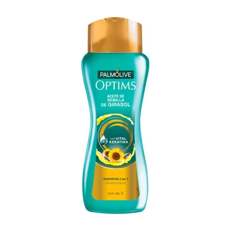 Shampoo Palmolive Optims Con Semilla De Girasol 1 L