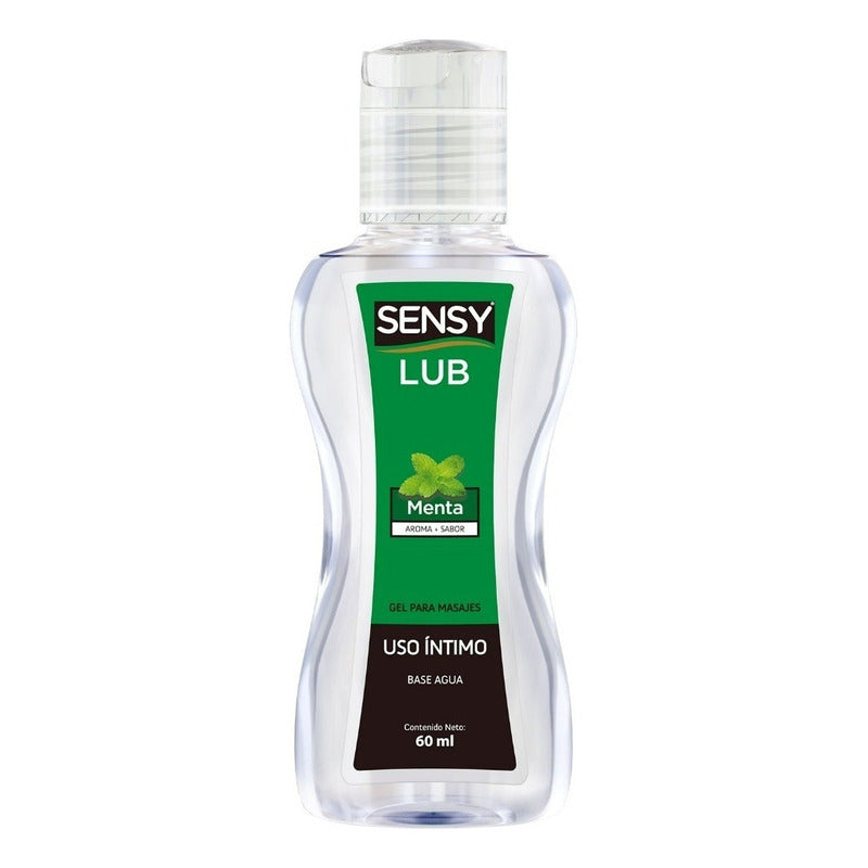 Lubricante Comestible Base Agua Sabor Menta Sensy 60ml
